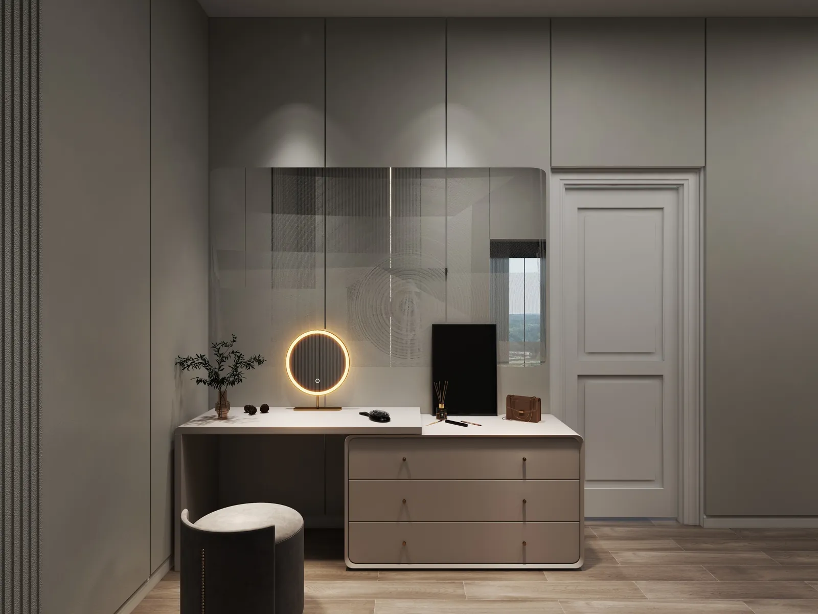 Lembah Permai Bungalow: Custom Wardrobe